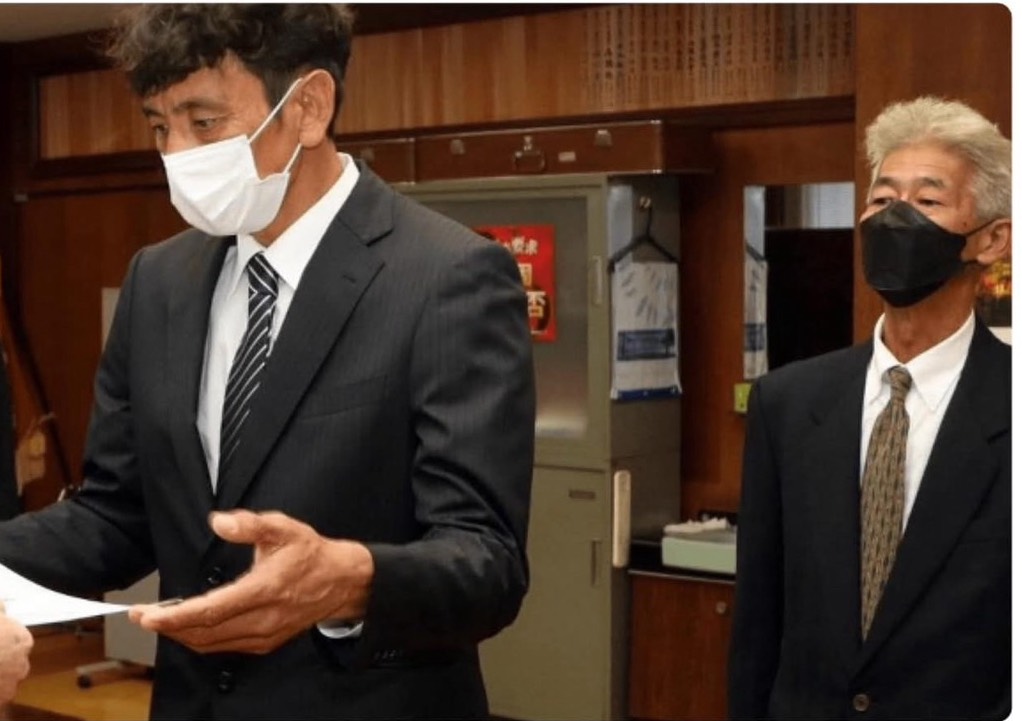 感謝状授与の様子
